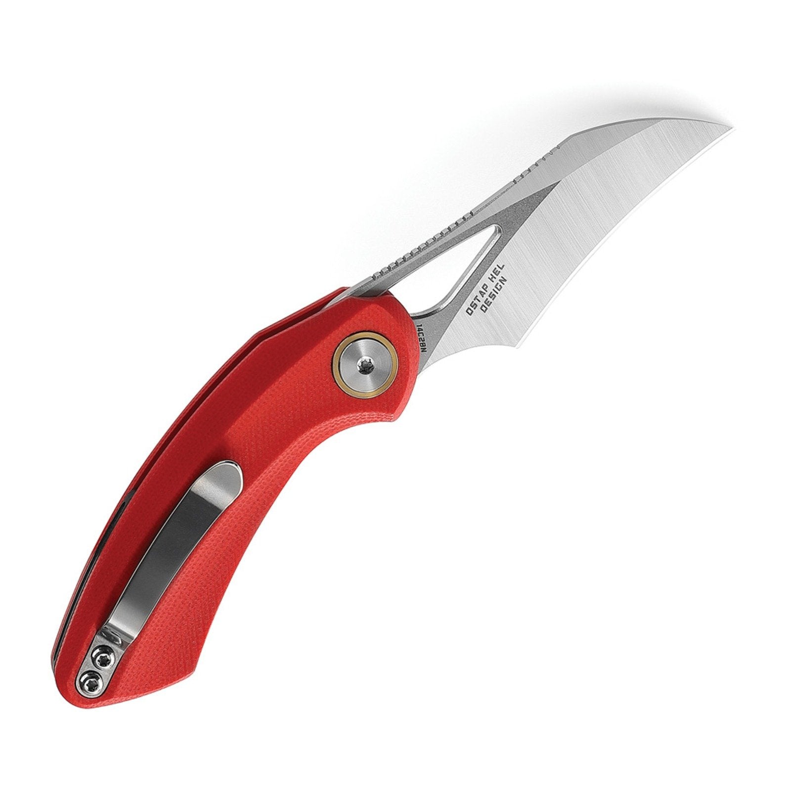 Bestech Knives Bihai BG53C-1 14C28N Liner Lock Folding Knife - 14C28N, G10, Red product view 2