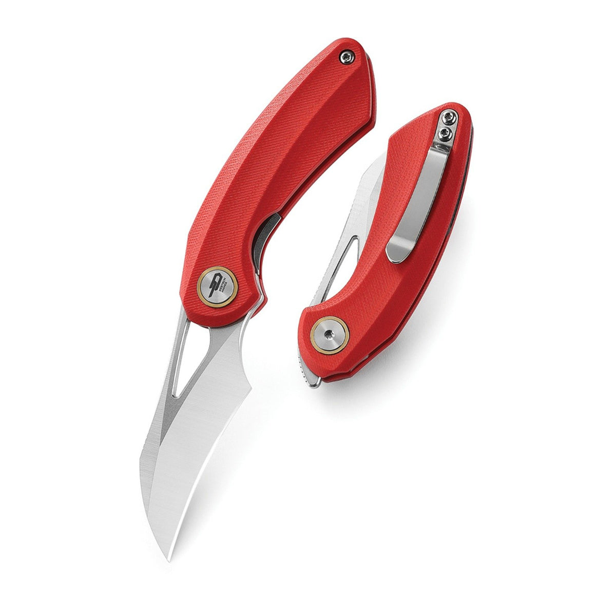 Bestech Knives Bihai BG53C-1 14C28N Liner Lock Folding Knife - 14C28N, G10, Red product view 3