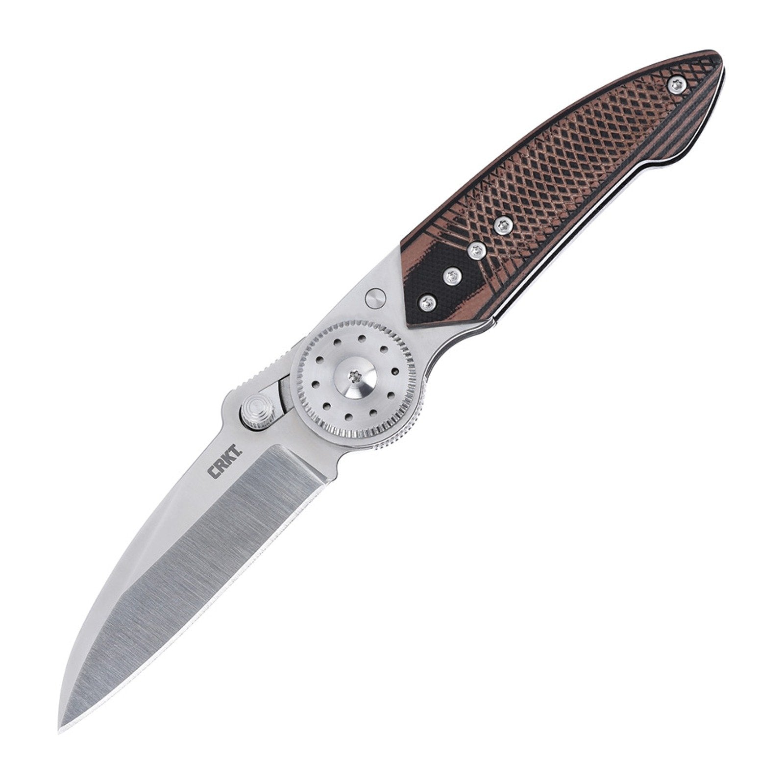 CRKT Walker Blade Lock 4200 Folding Knife, 14C28N Sheepsfoot - 14C28N, Sheepsfoot, Stainless Steel w/G-10 Overlay product