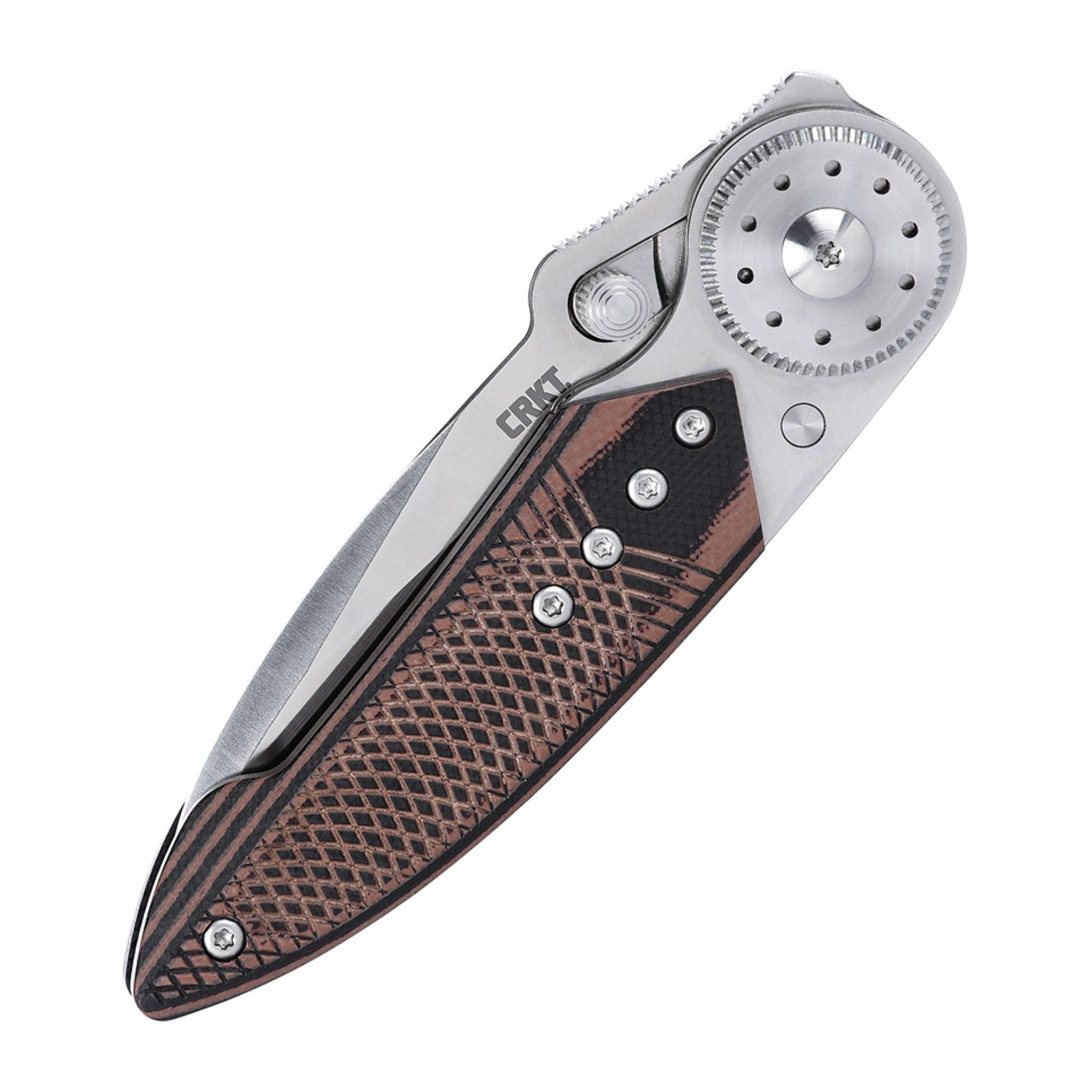 CRKT Walker Blade Lock 4200 Folding Knife, 14C28N Sheepsfoot - 14C28N, Sheepsfoot, Stainless Steel w/G-10 Overlay product