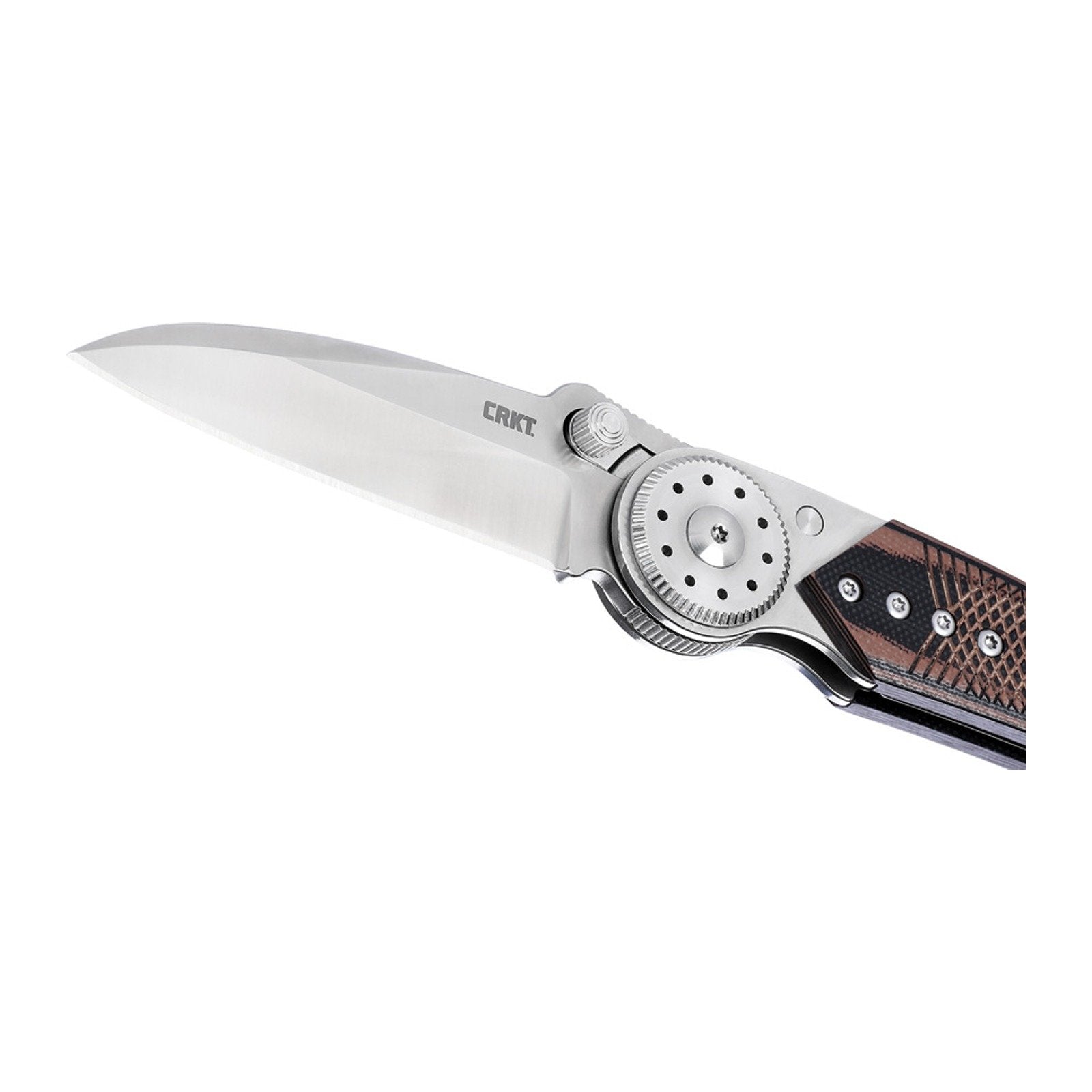 CRKT Walker Blade Lock 4200 Folding Knife, 14C28N Sheepsfoot - 14C28N, Sheepsfoot, Stainless Steel w/G-10 Overlay product