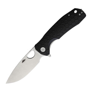 Honey Badger Knives Large Drop Point Flipper Folding Knife - 8Cr13MoV, Drop Point, FRN (Fiber Reinforced Nylon) product photo