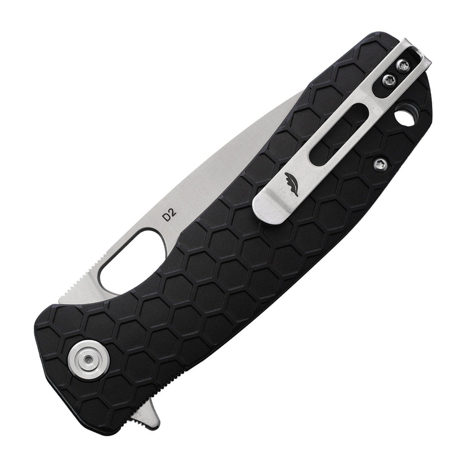 Honey Badger Knives Large Drop Point Flipper D2 Folding Knife - D2, Drop Point, FRN (Fiber Reinforced Nylon) product view 2