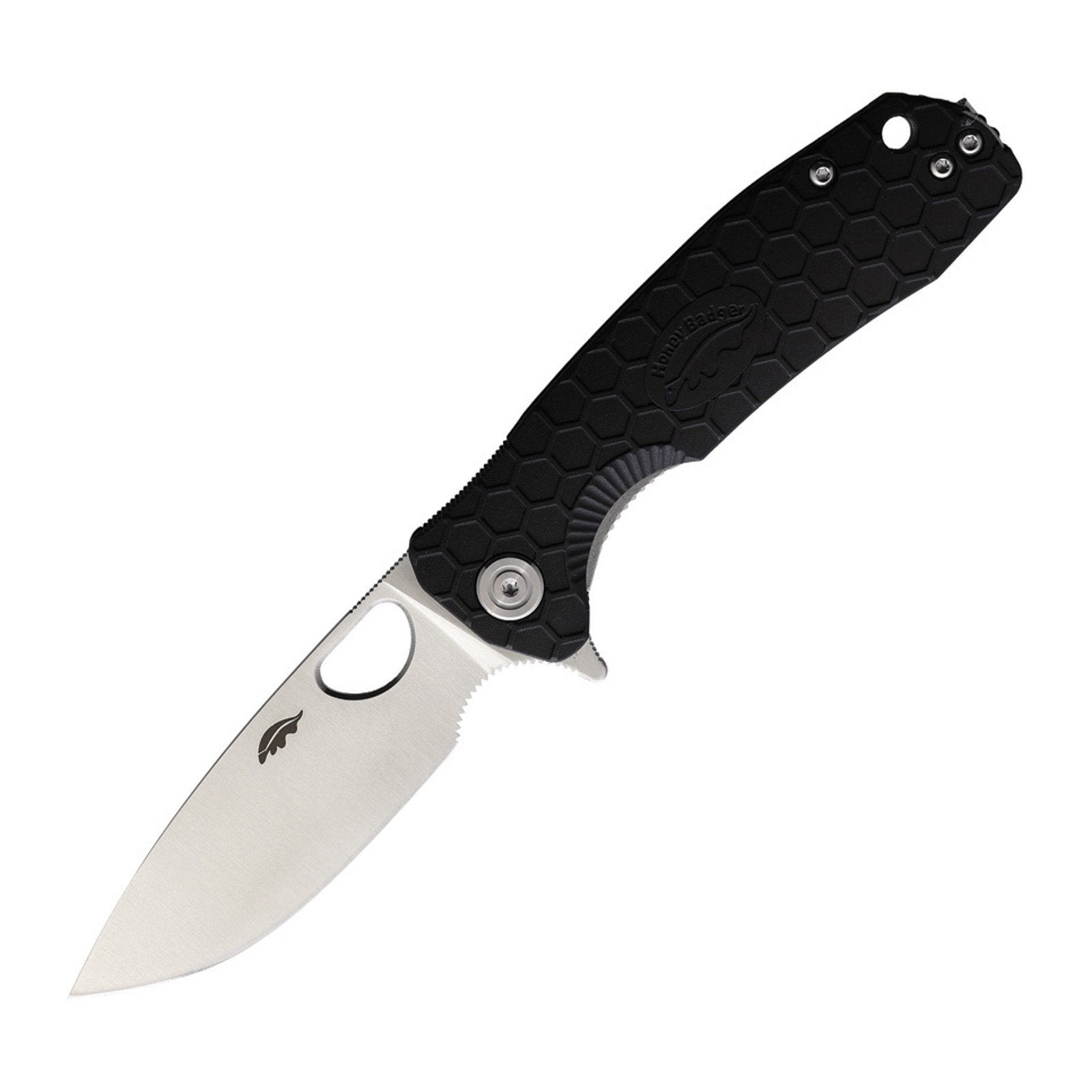 Honey Badger Knives Medium HB1011 8Cr13MoV Flipper Folding Knife - 8Cr13MoV, Drop Point, FRN (Fiber Reinforced Nylon) product