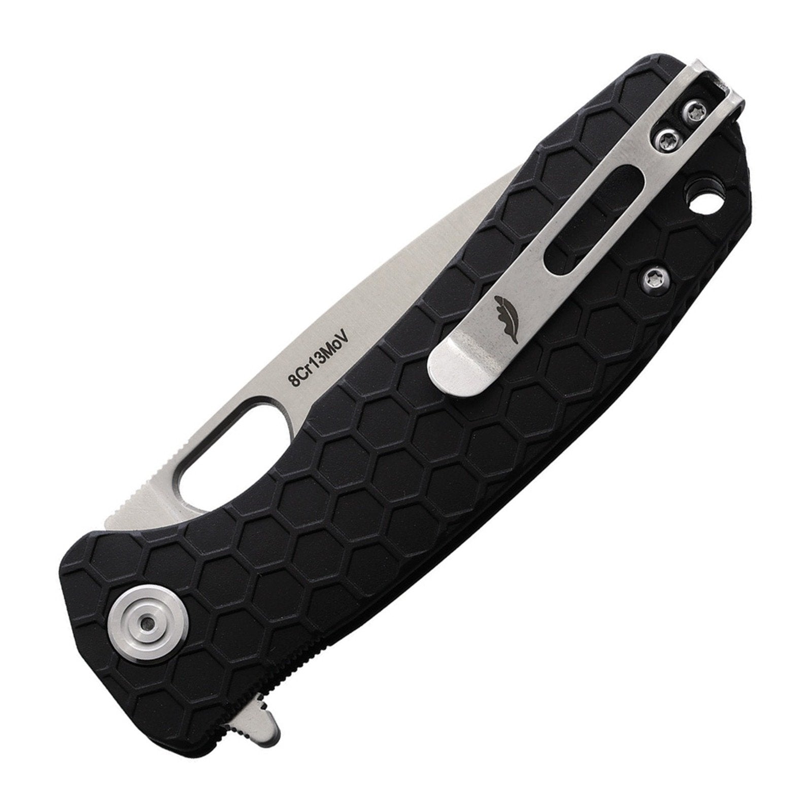 Honey Badger Knives Medium HB1011 8Cr13MoV Flipper Folding Knife - 8Cr13MoV, Drop Point, FRN (Fiber Reinforced Nylon) product