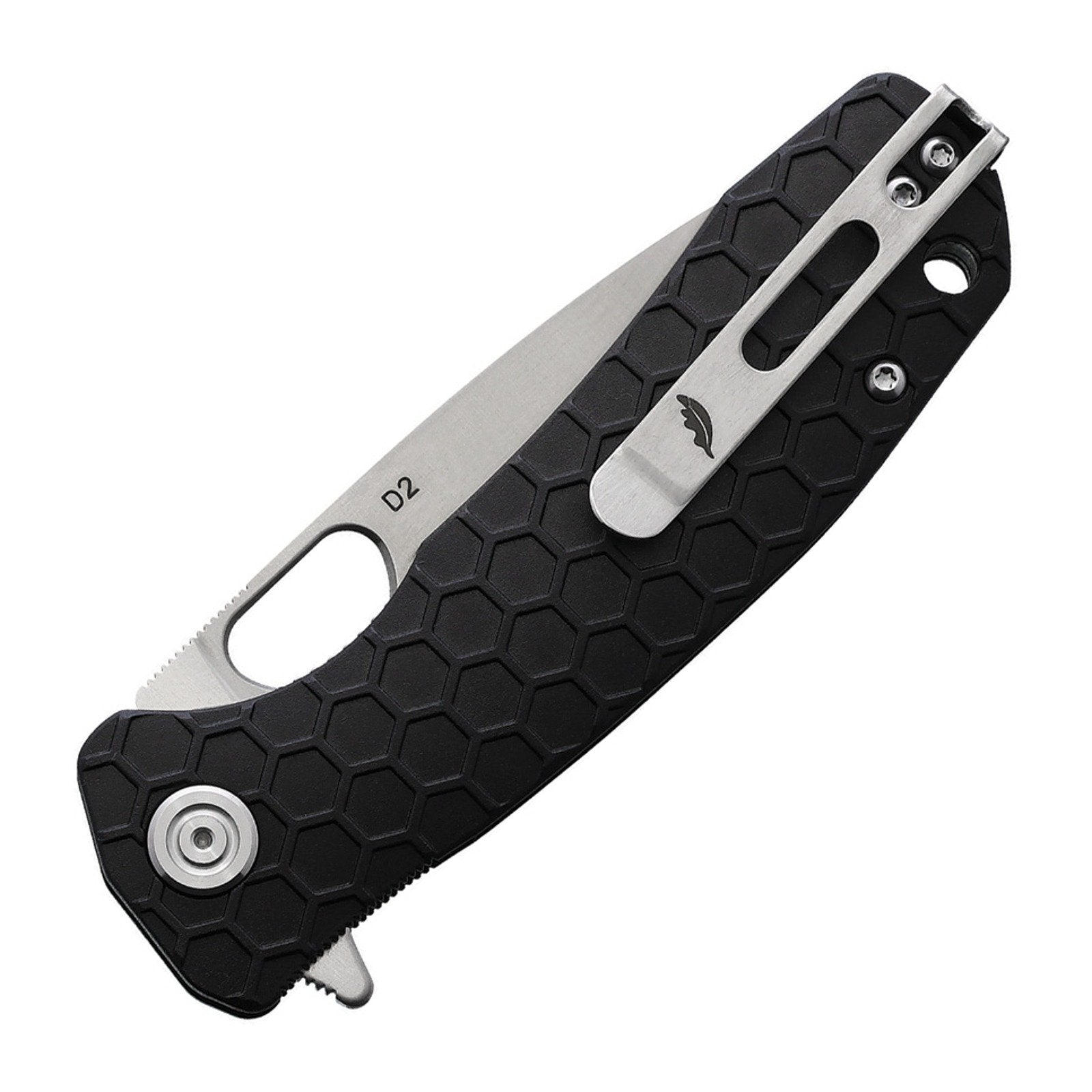 Honey Badger Knives Medium Drop Point D2 Flipper Knife - D2, Drop Point, FRN (Fiber Reinforced Nylon) product view 2