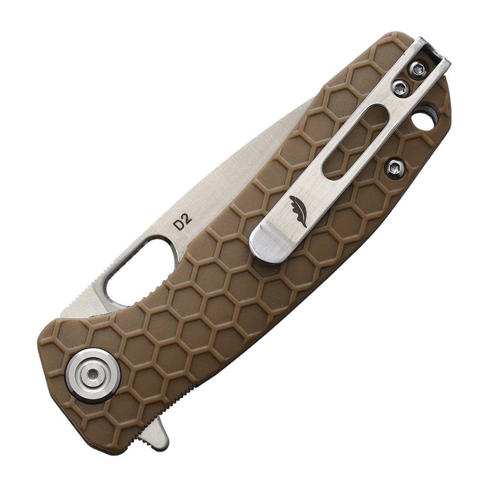 Honey Badger Knives Small Drop Point D2 Flipper Folding Knife - D2, Drop Point, FRN (Fiber Reinforced Nylon) product view 2