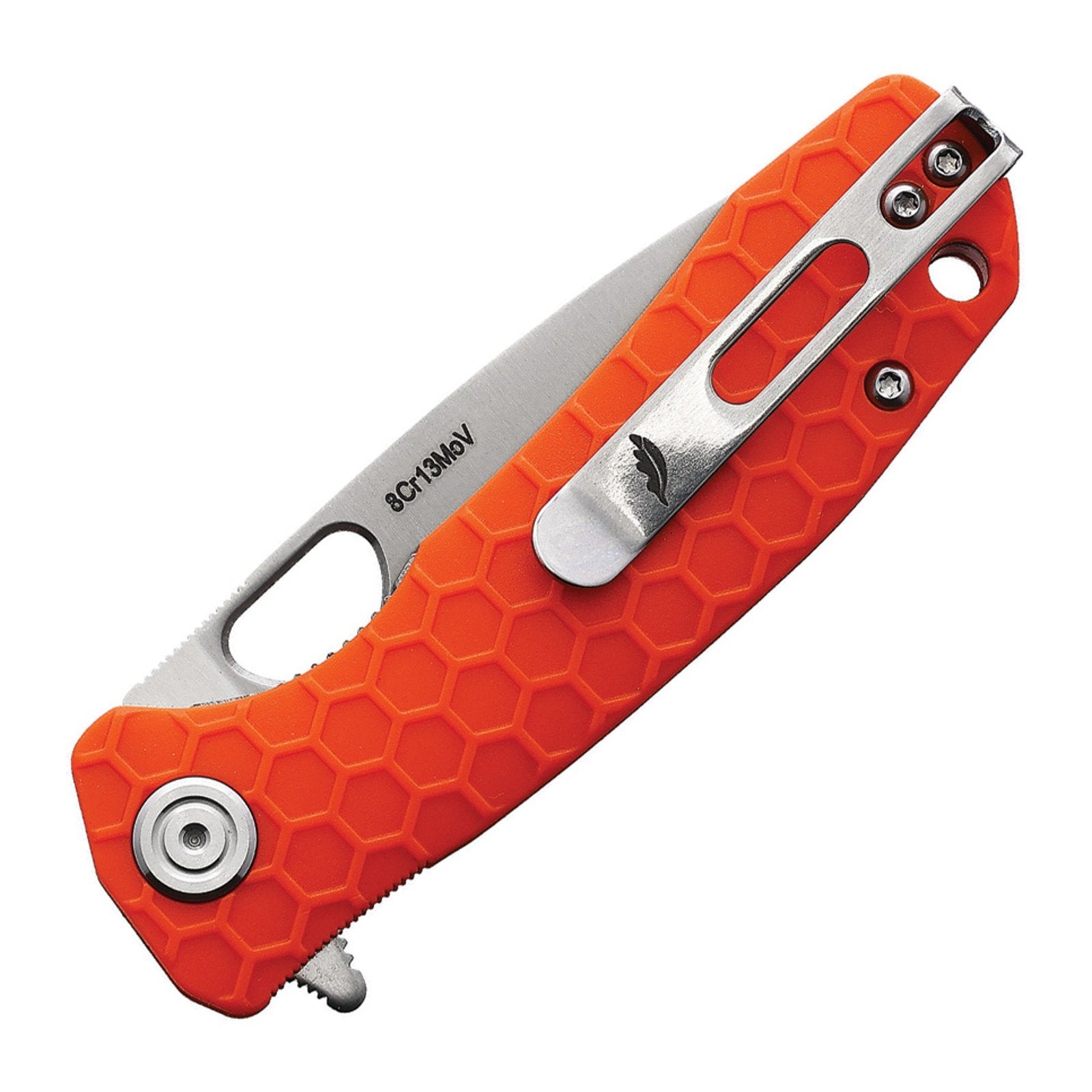 Honey Badger Knives Small Drop Point Flipper Folding Knife - 8Cr13MoV, Drop Point, FRN (Fiber Reinforced Nylon) product view