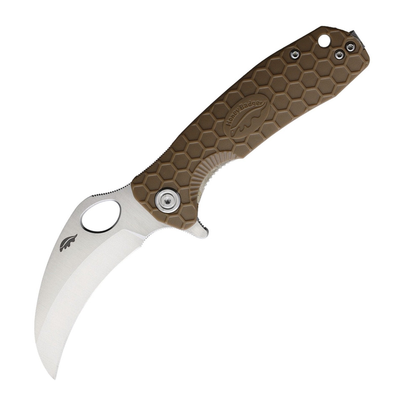 Honey Badger Knives Medium Claw HB1122 8Cr13MoV Folding Knife - 8Cr13MoV, Claw Smooth, FRN (Fiber Reinforced Nylon) product