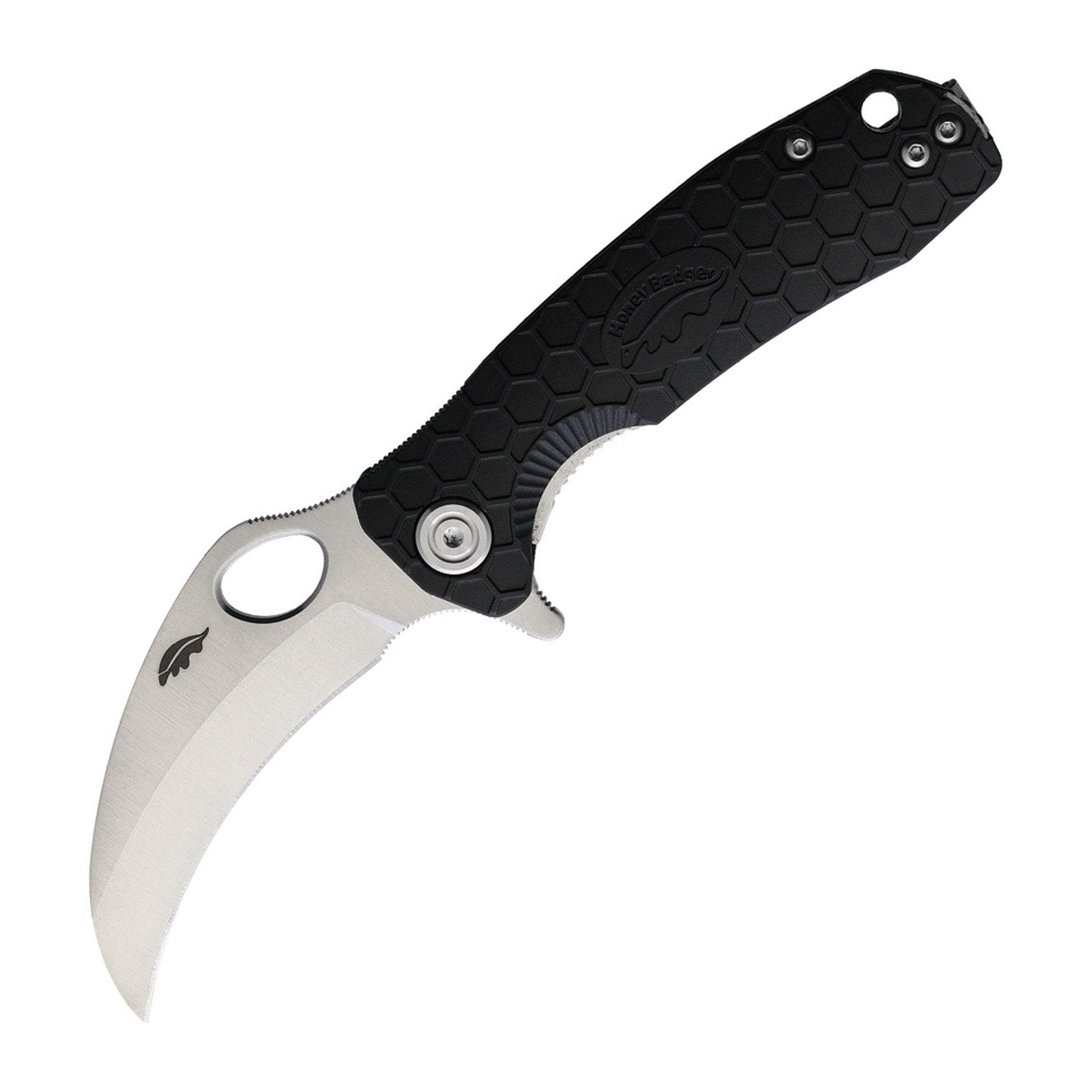 Honey Badger Knives Small Claw Smooth 8Cr13MoV Folding Knife - 8Cr13MoV, Claw Smooth, FRN (Fiber Reinforced Nylon) product