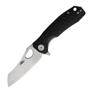 Honey Badger Knives Small Wharncleaver D2 Folding Knife - D2, Wharncleaver, Black product photo
