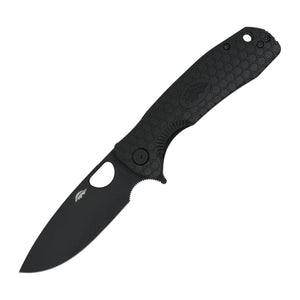 Honey Badger Knives Large Drop Point Black Blade Folding Knife - 8Cr13MoV, Drop Point, FRN (Fiber Reinforced Nylon) product