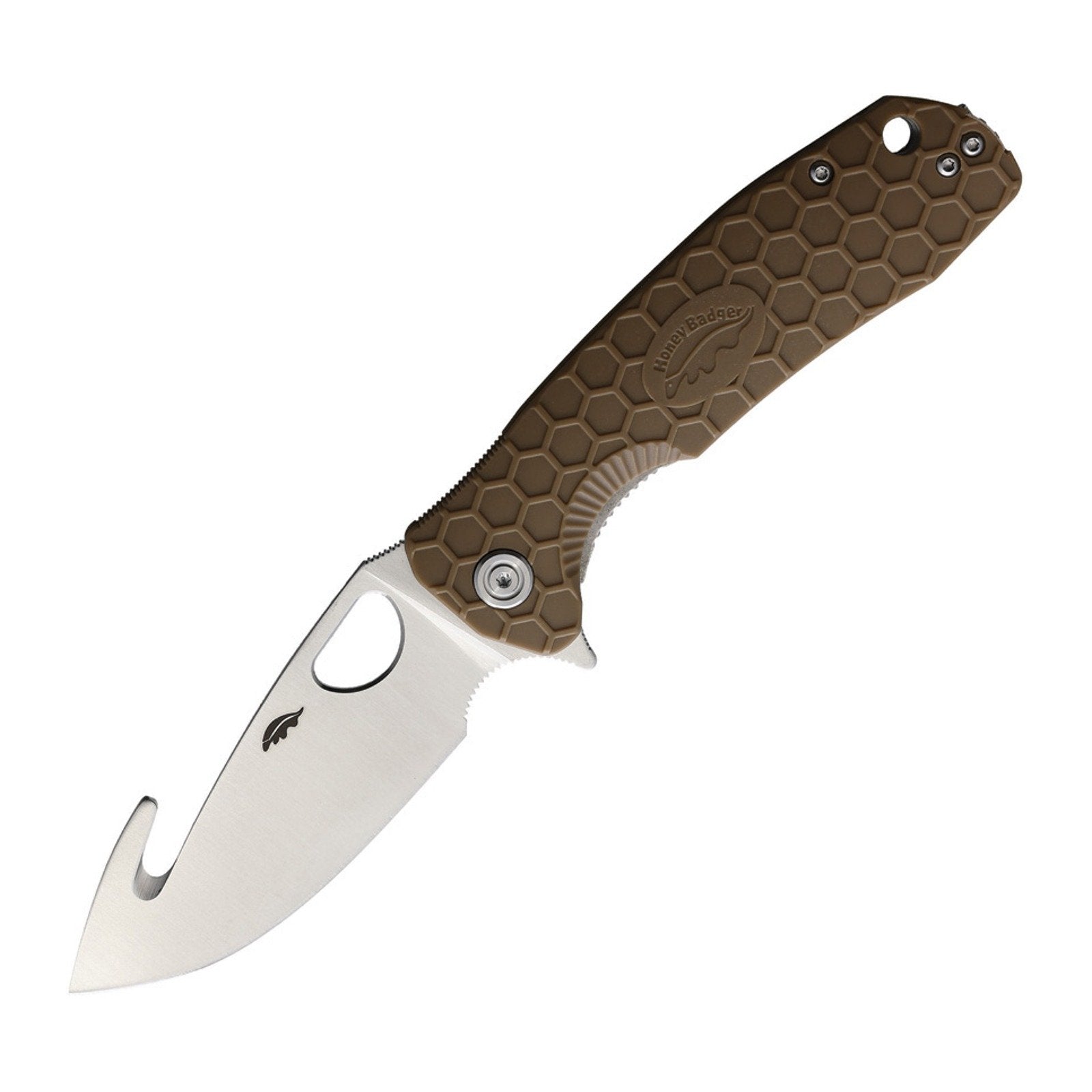 Honey Badger Knives Large Hook 8Cr13MoV Folding Knife - 8Cr13MoV, Hook, FRN (Fiber Reinforced Nylon) product photo