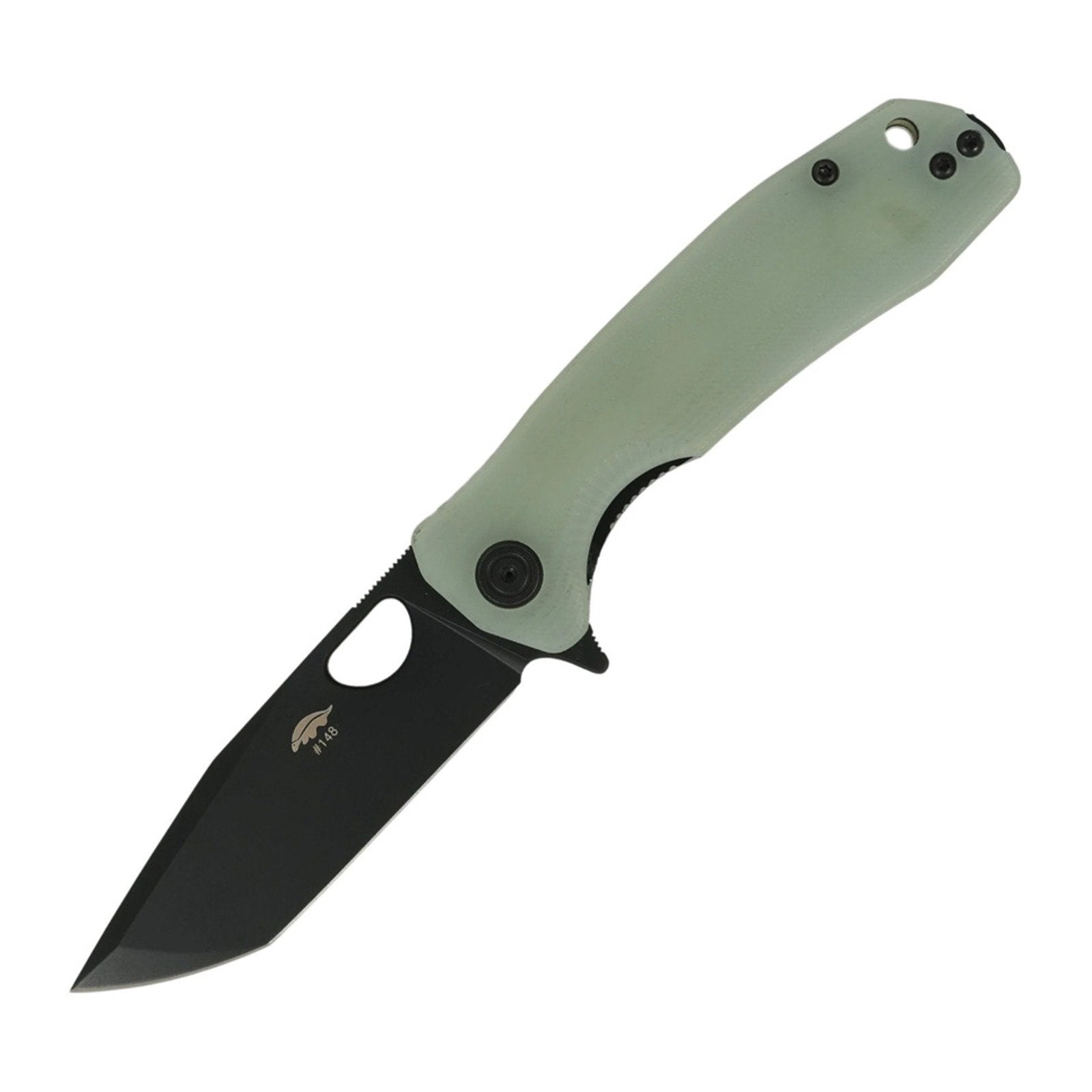 Honey Badger Knives Medium Tanto HB1277 14C28N Folding Knife - 14C28N, Tanto, G10 product photo