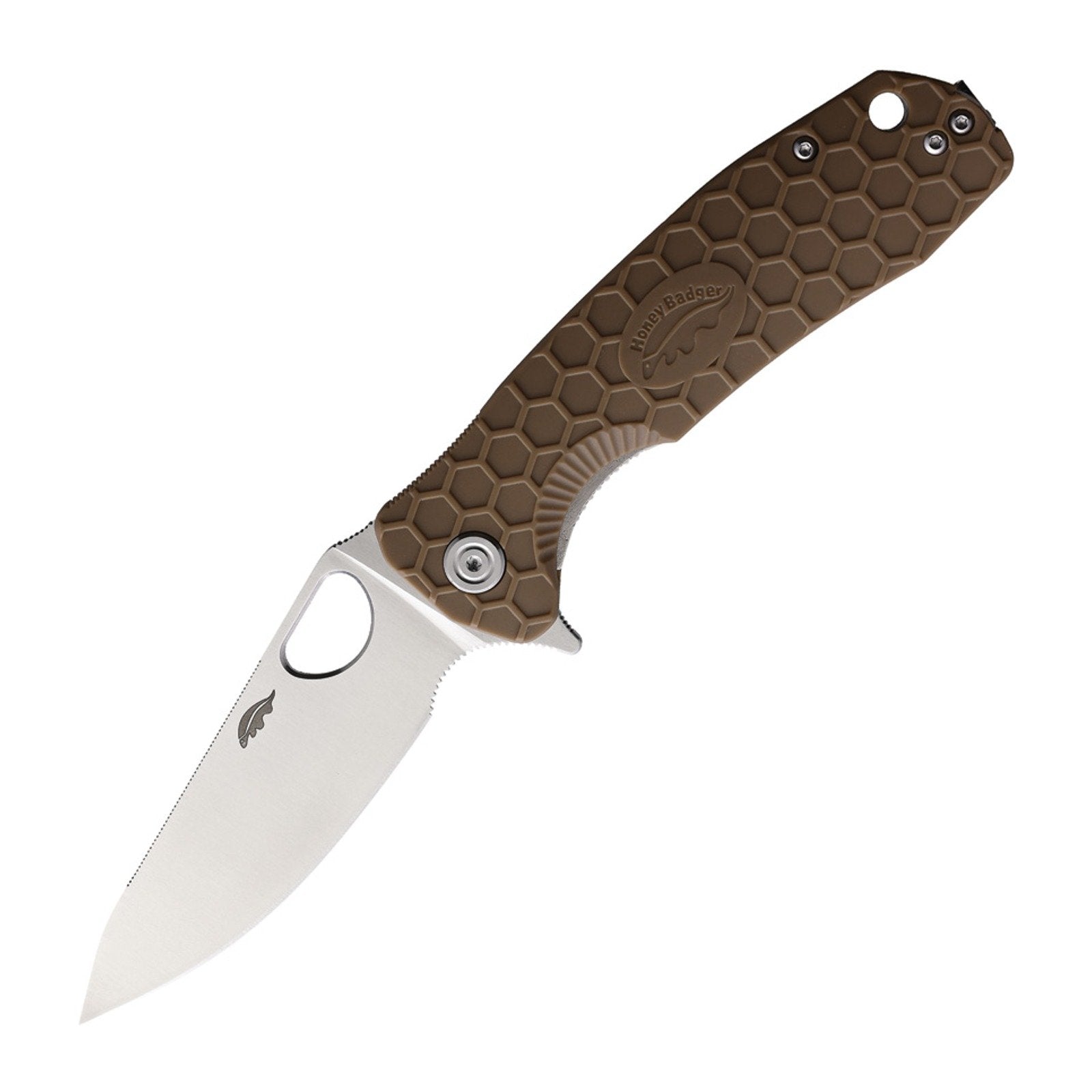 Honey Badger Knives Large Leaf HB1289 8Cr13MoV Folding Knife - 8Cr13MoV, Leaf, FRN (Fiber Reinforced Nylon) product photo