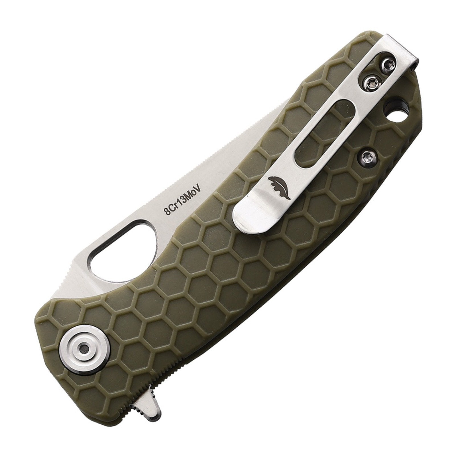 Honey Badger Knives Small Leaf HB1310 8Cr13MoV Folding Knife - 8Cr13MoV, Leaf, FRN (Fiber Reinforced Nylon) product view 2