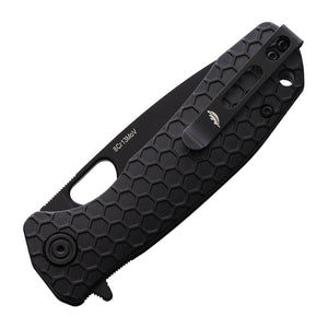 Honey Badger Knives Medium Drop Point Black Folding Knife - 8Cr13MoV, Drop Point, FRN (Fiber Reinforced Nylon) product view 2