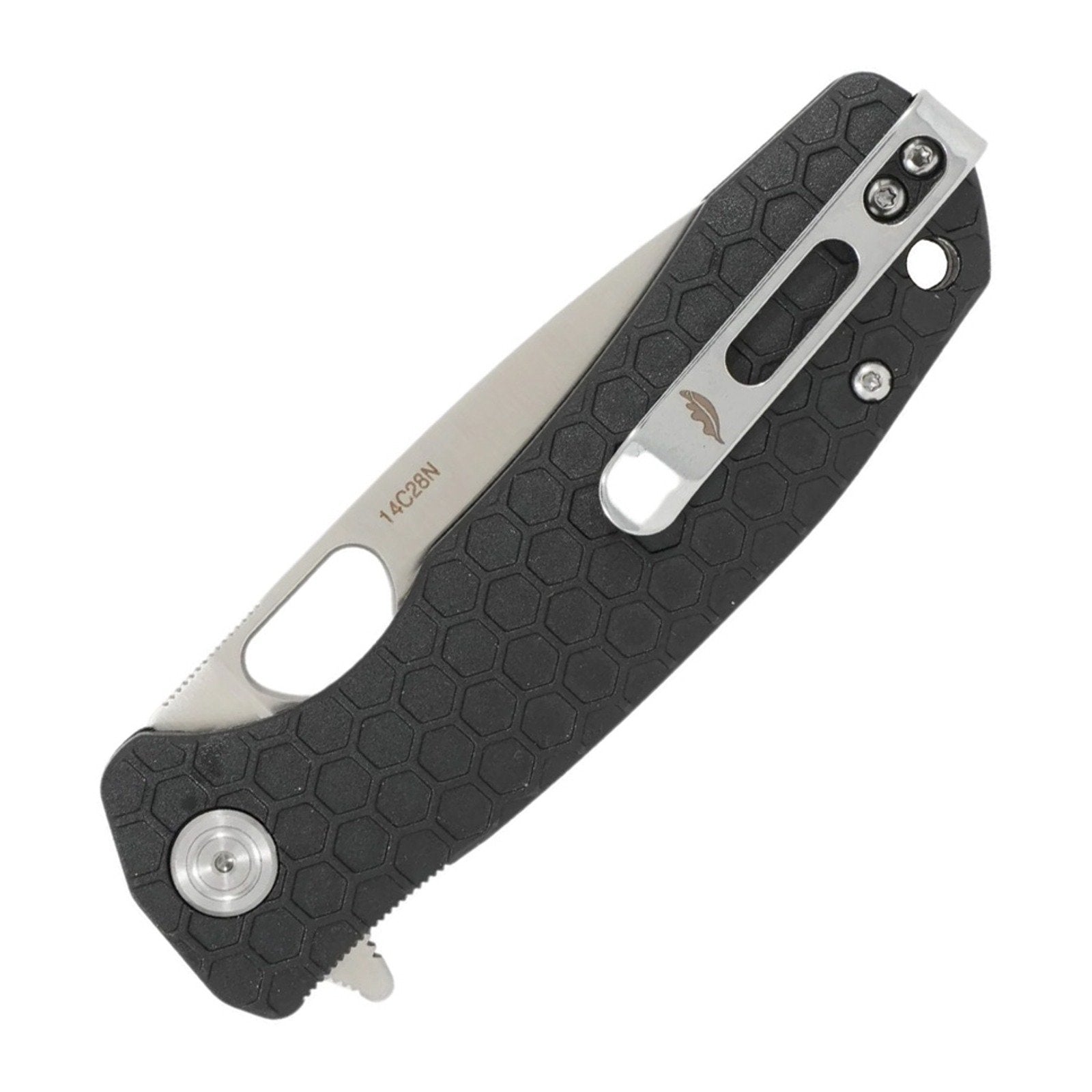 Honey Badger Knives Medium Drop Point 14C28N Folding Knife - 14C28N, Drop Point, Black product view 2