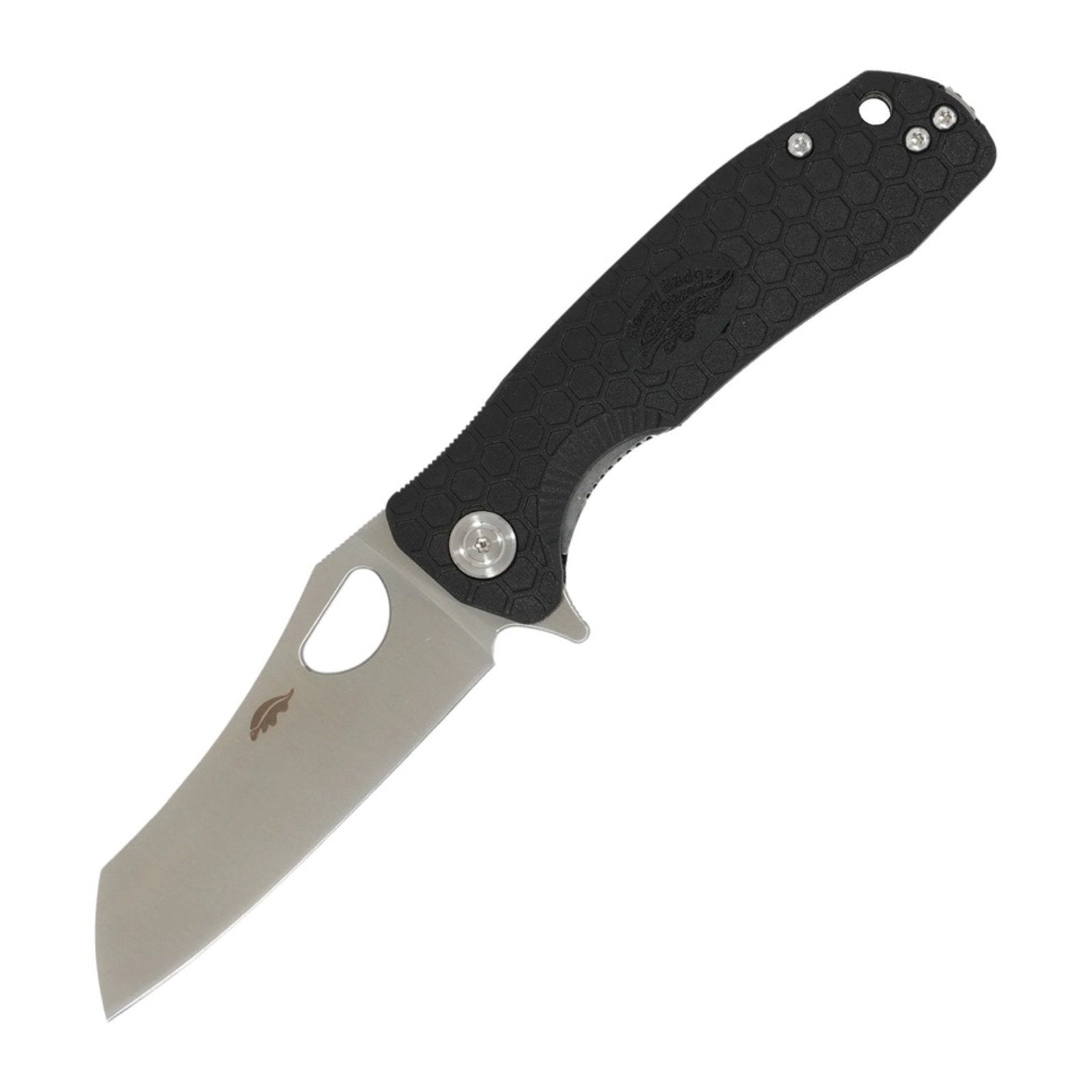 Honey Badger Knives Medium Wharncleaver Black 14C28N Folding Knife - 14C28N, Wharncleaver, Black product photo
