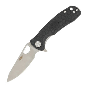 Honey Badger Knives Small Leaf 14C28N Liner Lock Folding Knife - 14C28N, Leaf, Black product photo
