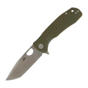 Honey Badger Knives Medium Tanto HB1733 14C28N Folding Knife - 14C28N, Tanto, Green product photo