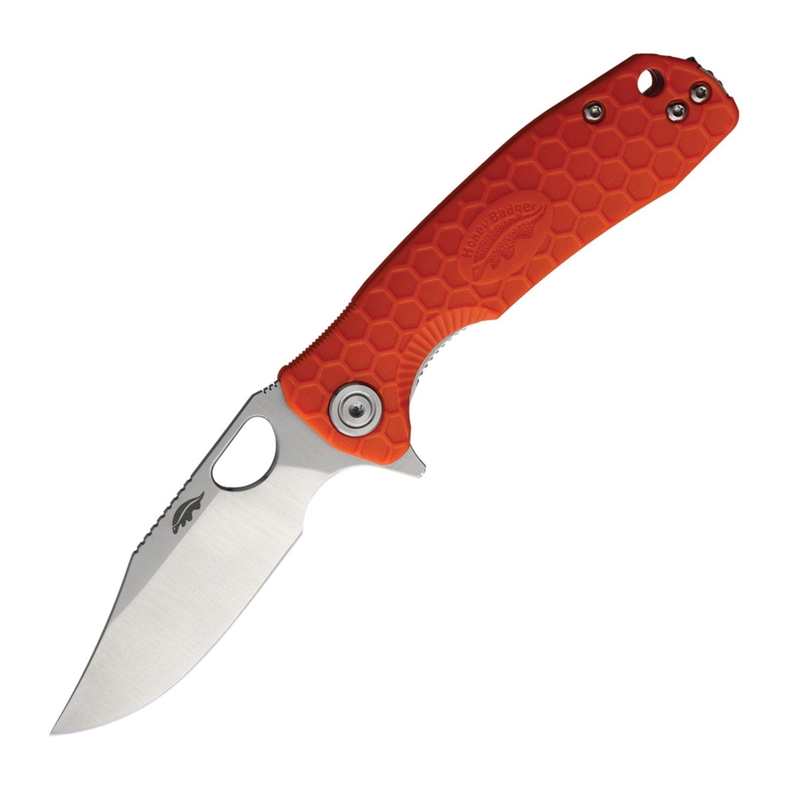 Honey Badger Knives Small Clip Point HB4080 8Cr13MoV Folding Knife - 8Cr13MoV, Clip Point, FRN (Fiber Reinforced Nylon)
