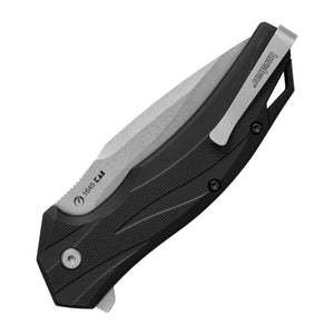 Kershaw Lateral Gray Glass-filled nylon 8Cr13MoV Folding Knife - 8Cr13MoV, Drop Point, Glass-filled nylon product view 2