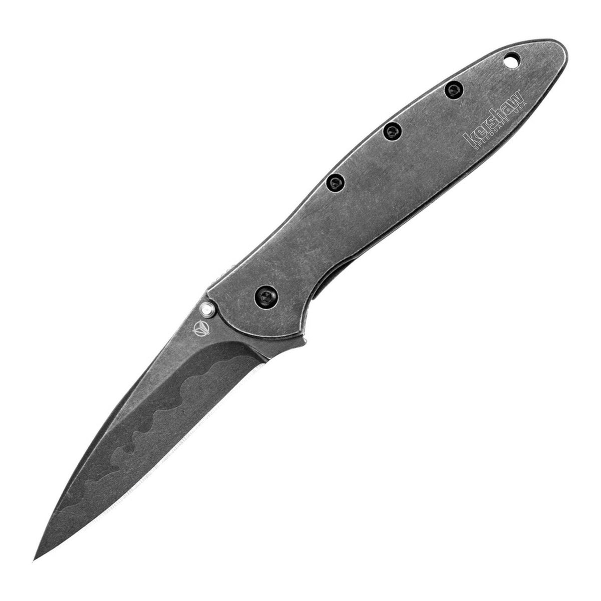 Kershaw Leek Composite BlackWash Blade 14C28N Assisted Folding Knife - product photo