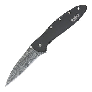 Kershaw Leek Damascus Assisted Folding Knife - product photo