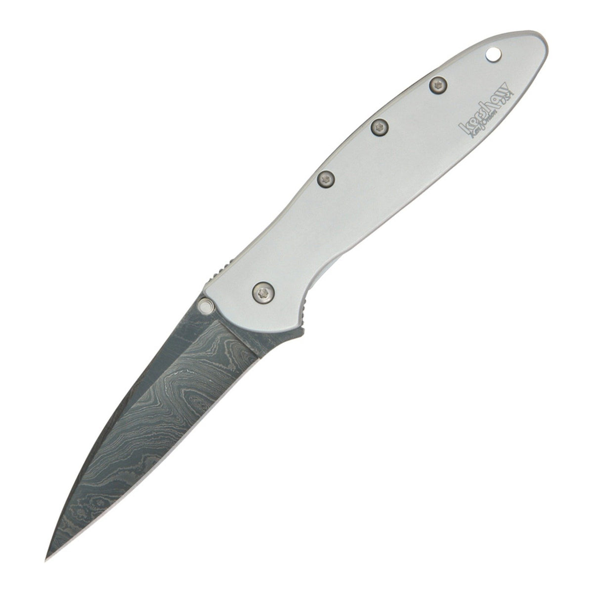 Kershaw Leek Damascus Assisted Folding Knife - product photo