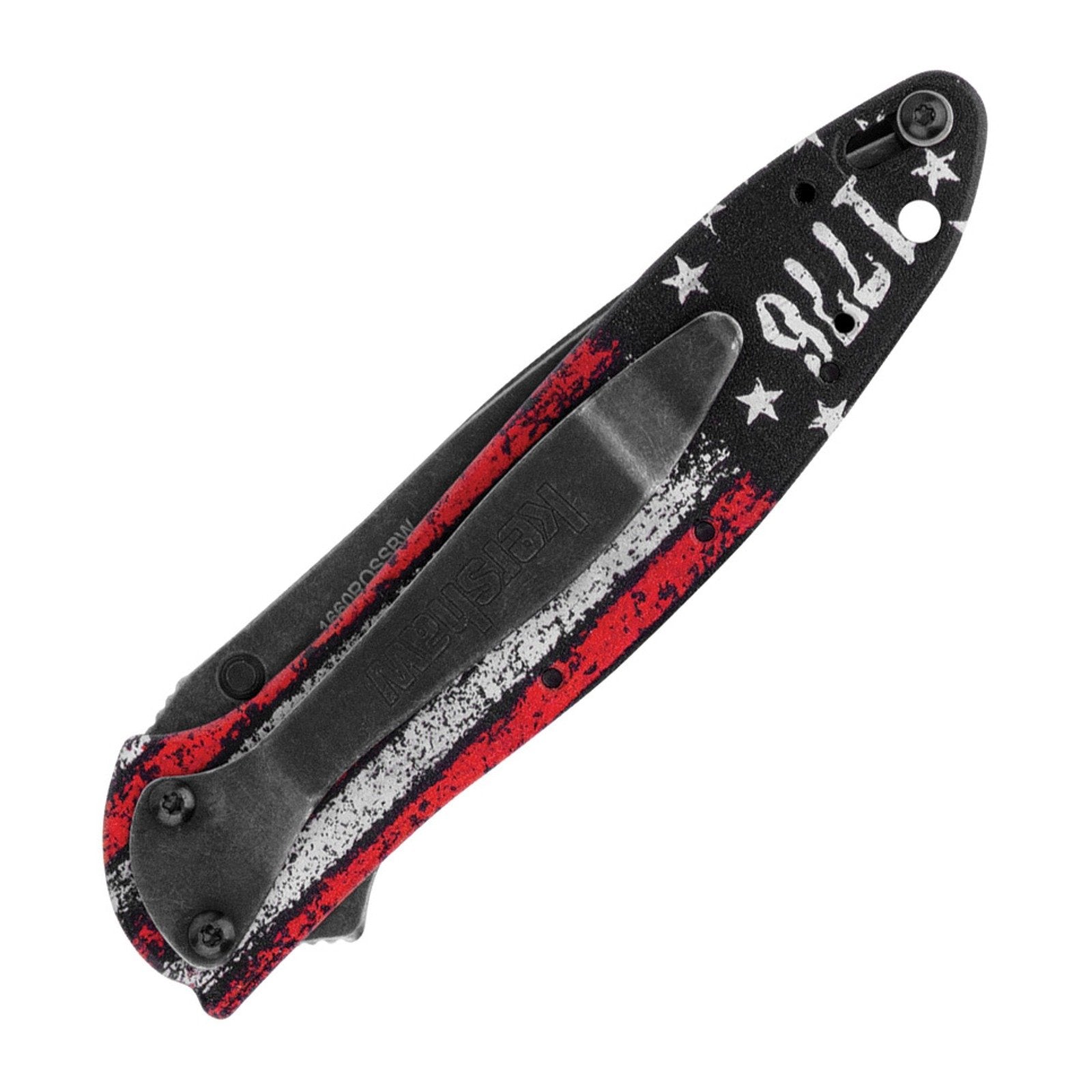 Kershaw Leek 1660ROSSBW Assisted 14C28N Folding Knife - 14C28N, Wharncliffe, Aluminum product view 2