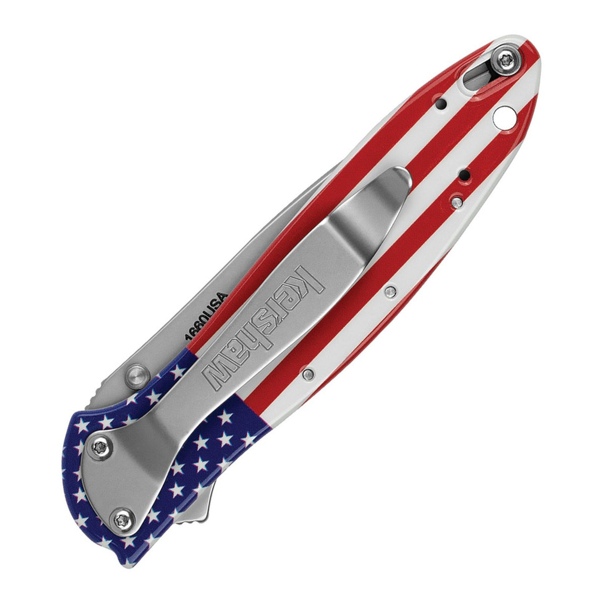 Kershaw Leek USA Flag 14C28N Assisted Folding Knife - product view 2