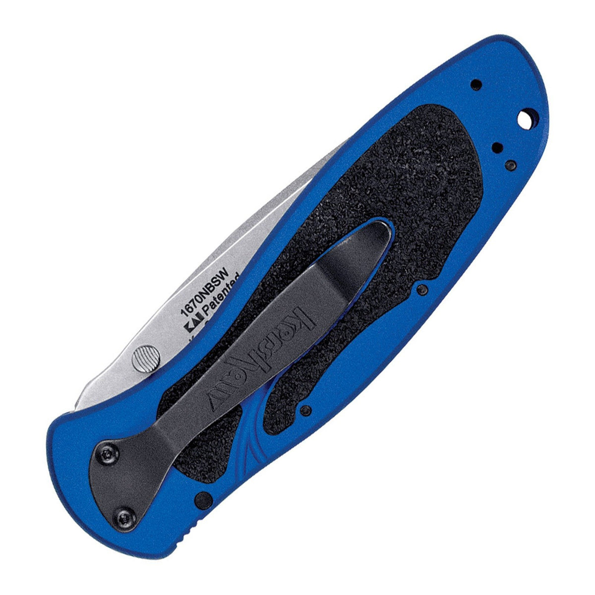 Kershaw Blur Navy Blue, Stonewash 14C28N Assisted Folding Knife - product view 2