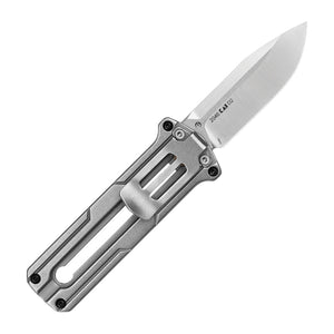 Kershaw Cybernet Gray Stainless Steel D2 Folding Knife - D2, Spear Point, Stainless Steel product view 3