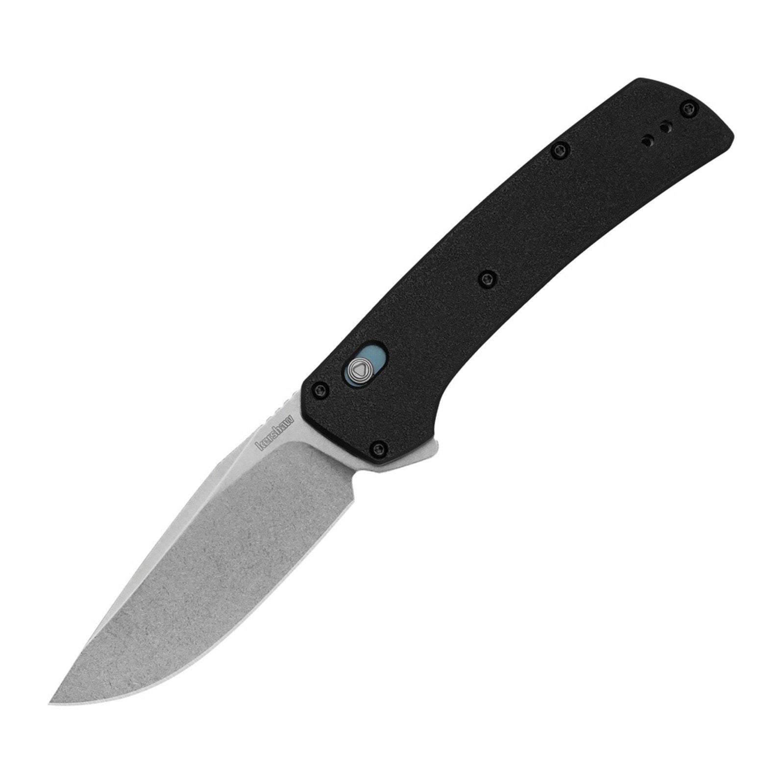 Kershaw Layup Black Glass-filled nylon D2 Folding Knife - D2, Drop Point, Glass-filled nylon product photo