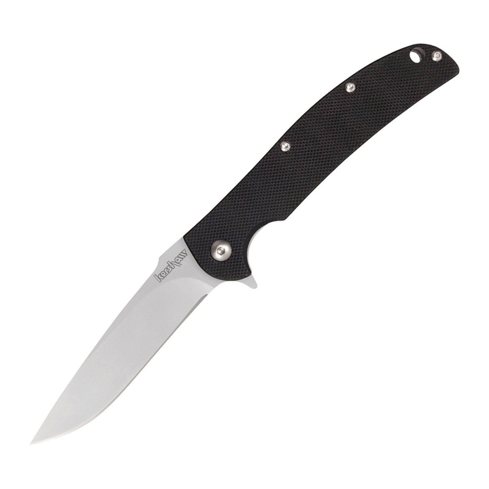 Kershaw Chill Black G-10 8Cr13MoV Folding Knife - 8Cr13MoV, Drop Point, G-10 product photo