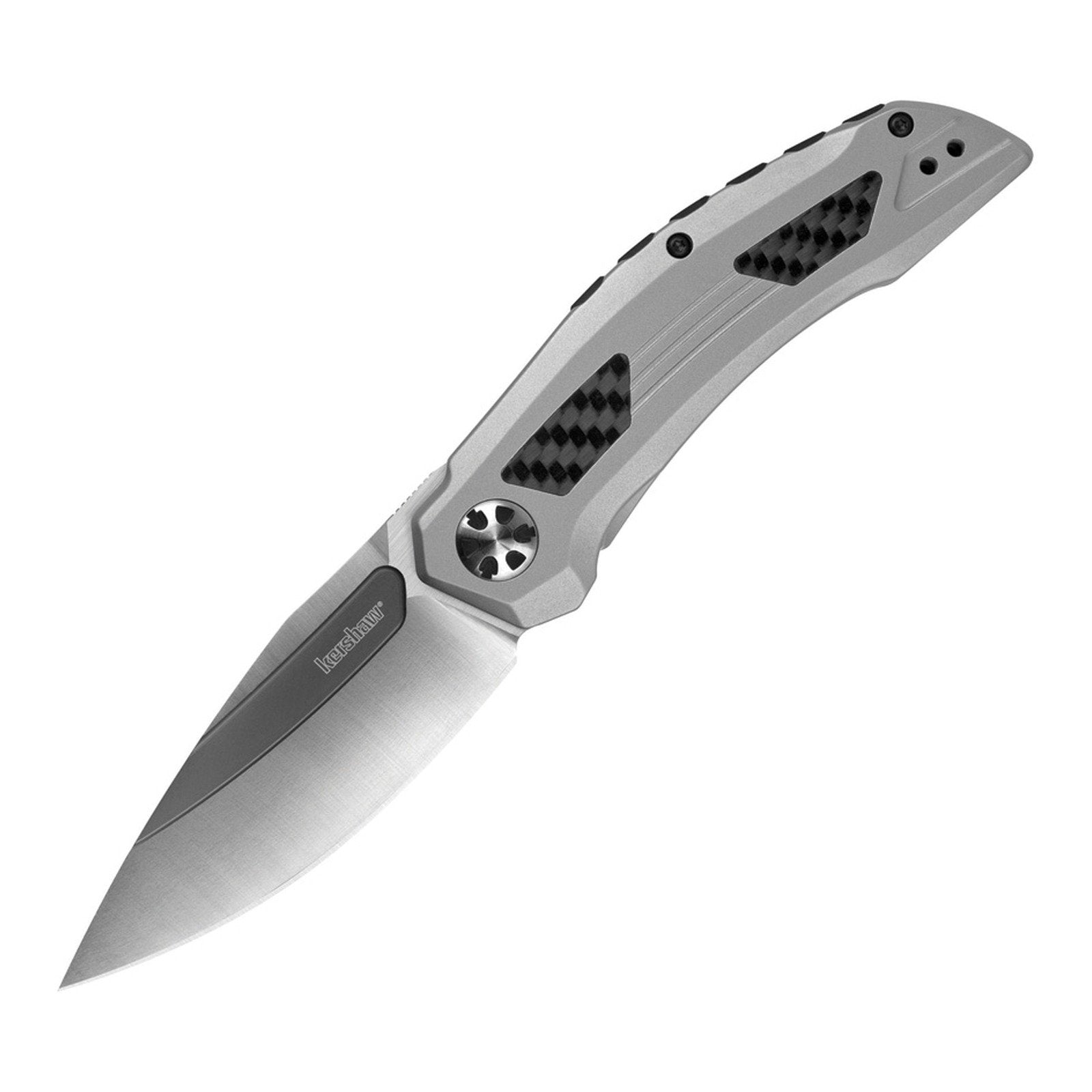 Kershaw Norad Stainless steel, carbon fiber inserts D2 Folding Knife - product photo