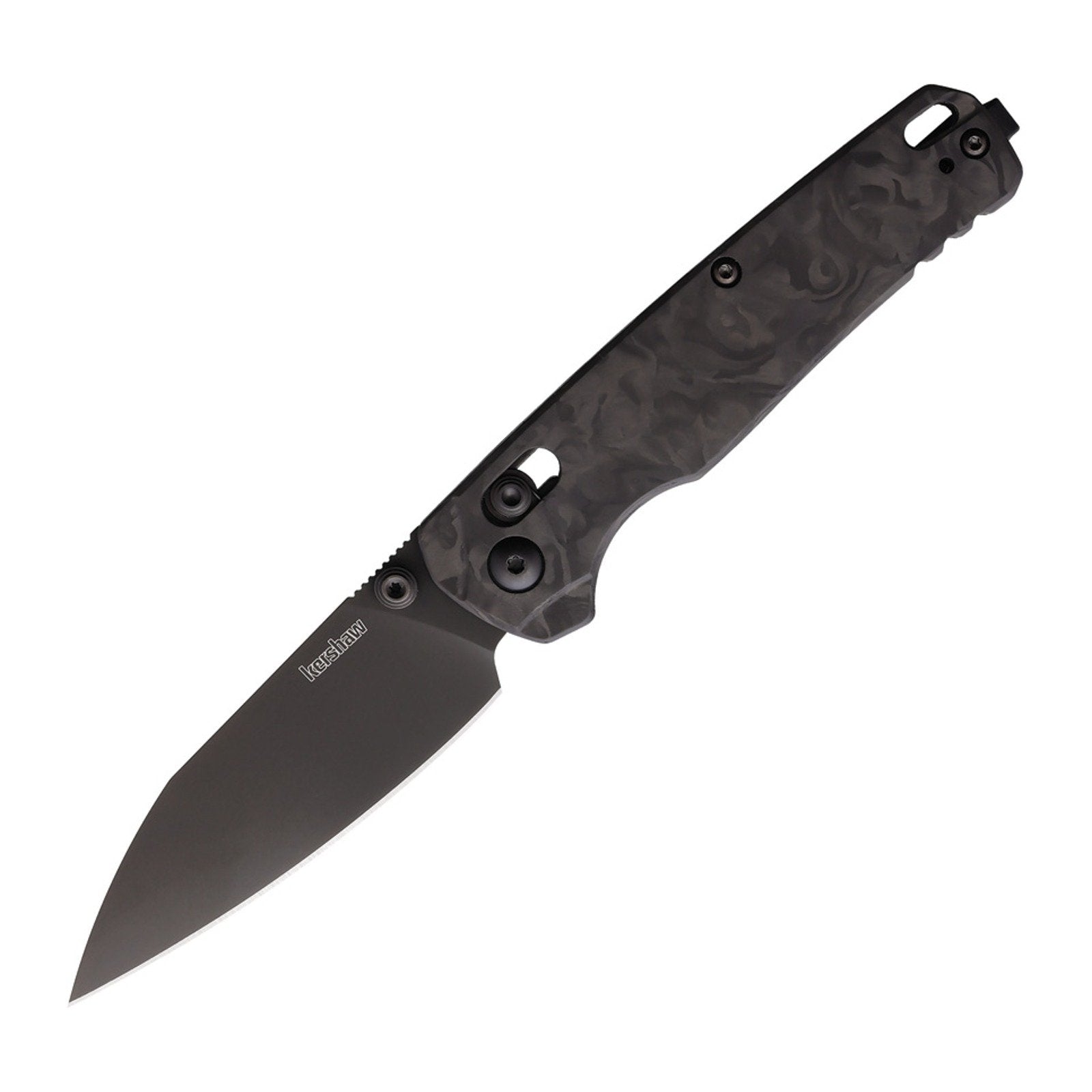 Kershaw Bel Air Carbon Fiber CPM MagnaCut Folding Knife - CPM MagnaCut, Reverse Tanto, Carbon Fiber product photo
