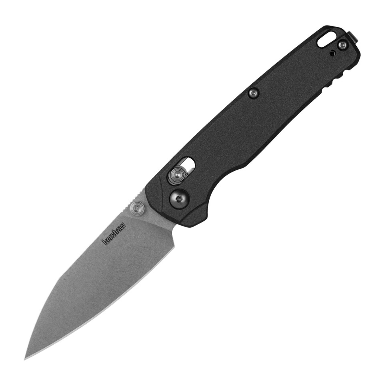 Kershaw Bel Air Gray Aluminum CPM MagnaCut Folding Knife - CPM MagnaCut, Reverse Tanto, Aluminum product photo