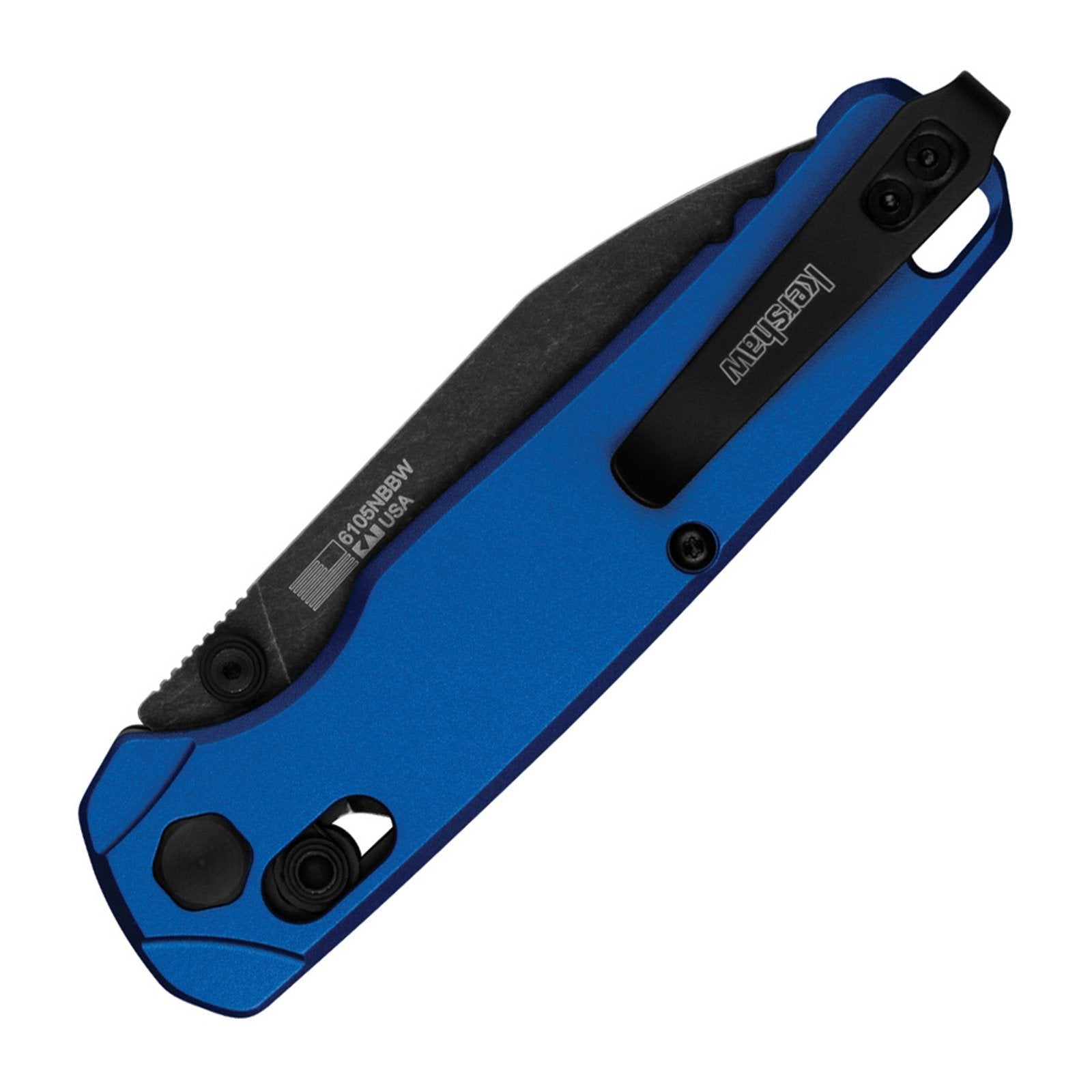 Kershaw Bel Air Blue Aluminum CPM MagnaCut Folding Knife - CPM MagnaCut, Reverse Tanto, Aluminum product view 2