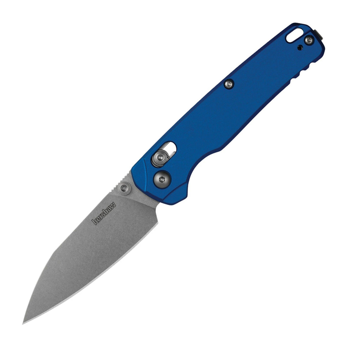 Kershaw Bel-Air Blue Aluminum CPM MagnaCut Folding Knife - CPM MagnaCut, Reverse Tanto, Aluminum product photo