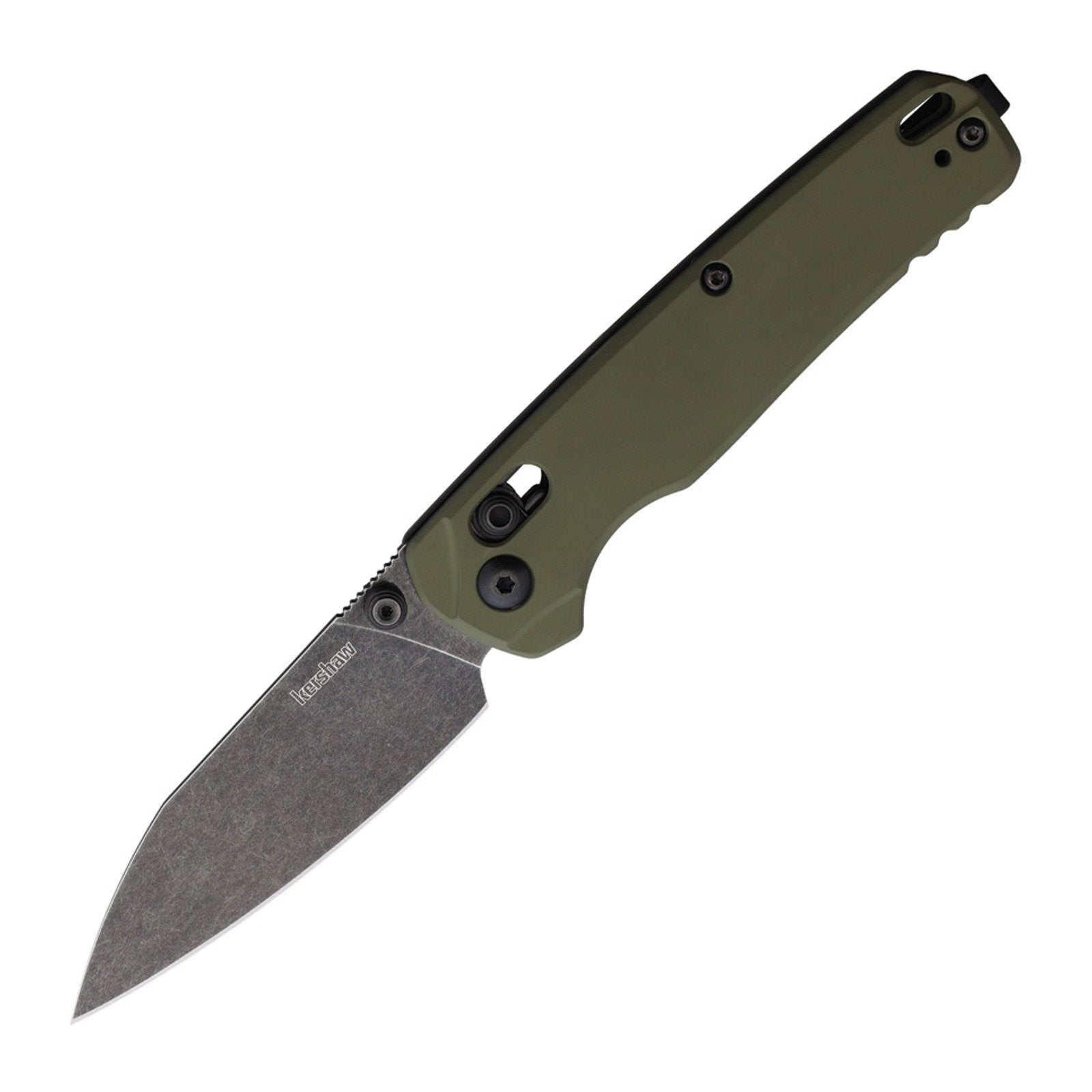 Kershaw Bel Air Green Aluminum CPM MagnaCut Folding Knife - CPM MagnaCut, Reverse Tanto, Aluminum product photo