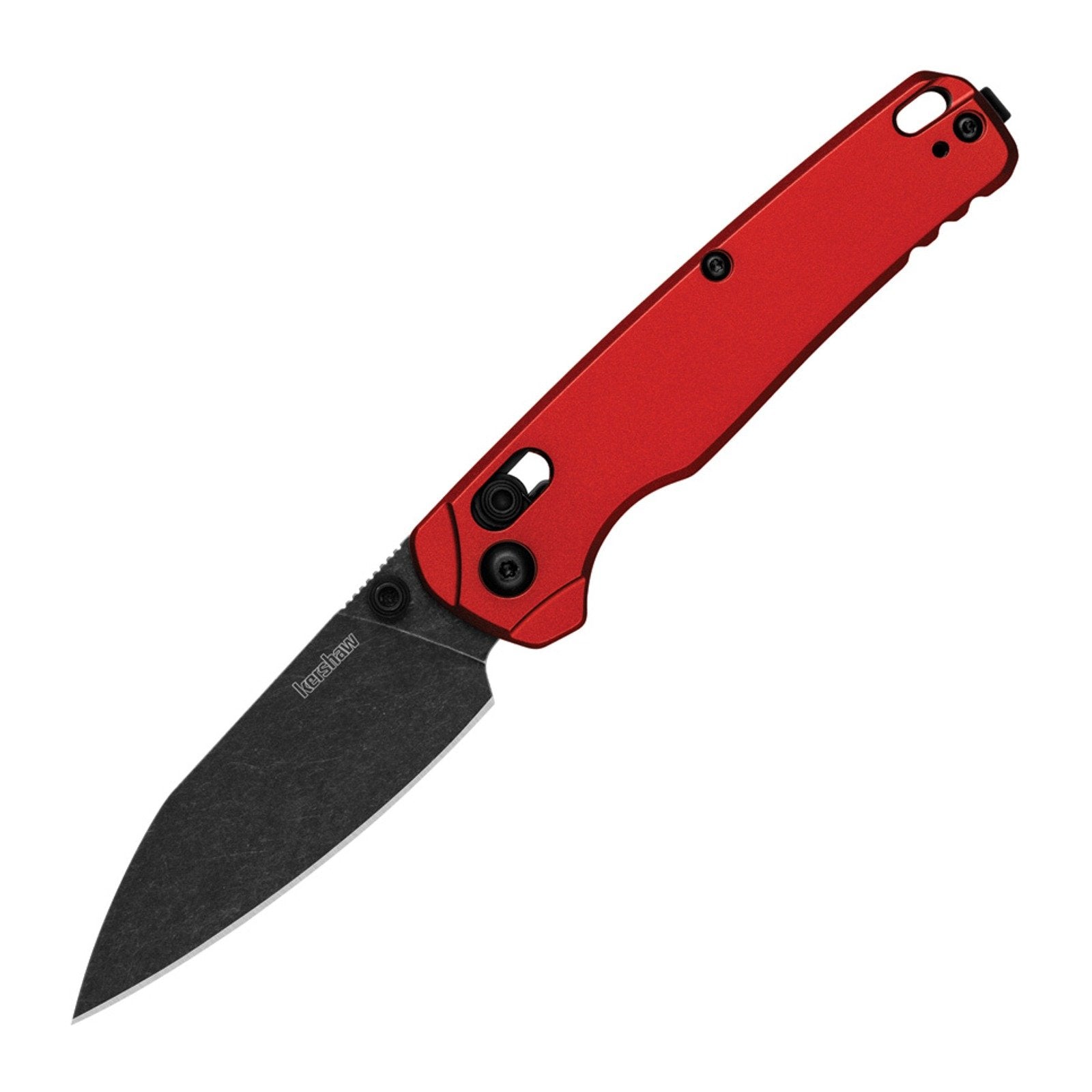 Kershaw Bel Air Red Aluminum CPM MagnaCut Folding Knife - CPM MagnaCut, Reverse Tanto, Aluminum product photo
