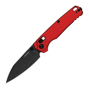 Kershaw Bel Air Red Aluminum CPM MagnaCut Folding Knife - CPM MagnaCut, Reverse Tanto, Aluminum product photo