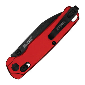 Kershaw Bel Air Red Aluminum CPM MagnaCut Folding Knife - CPM MagnaCut, Reverse Tanto, Aluminum product view 2