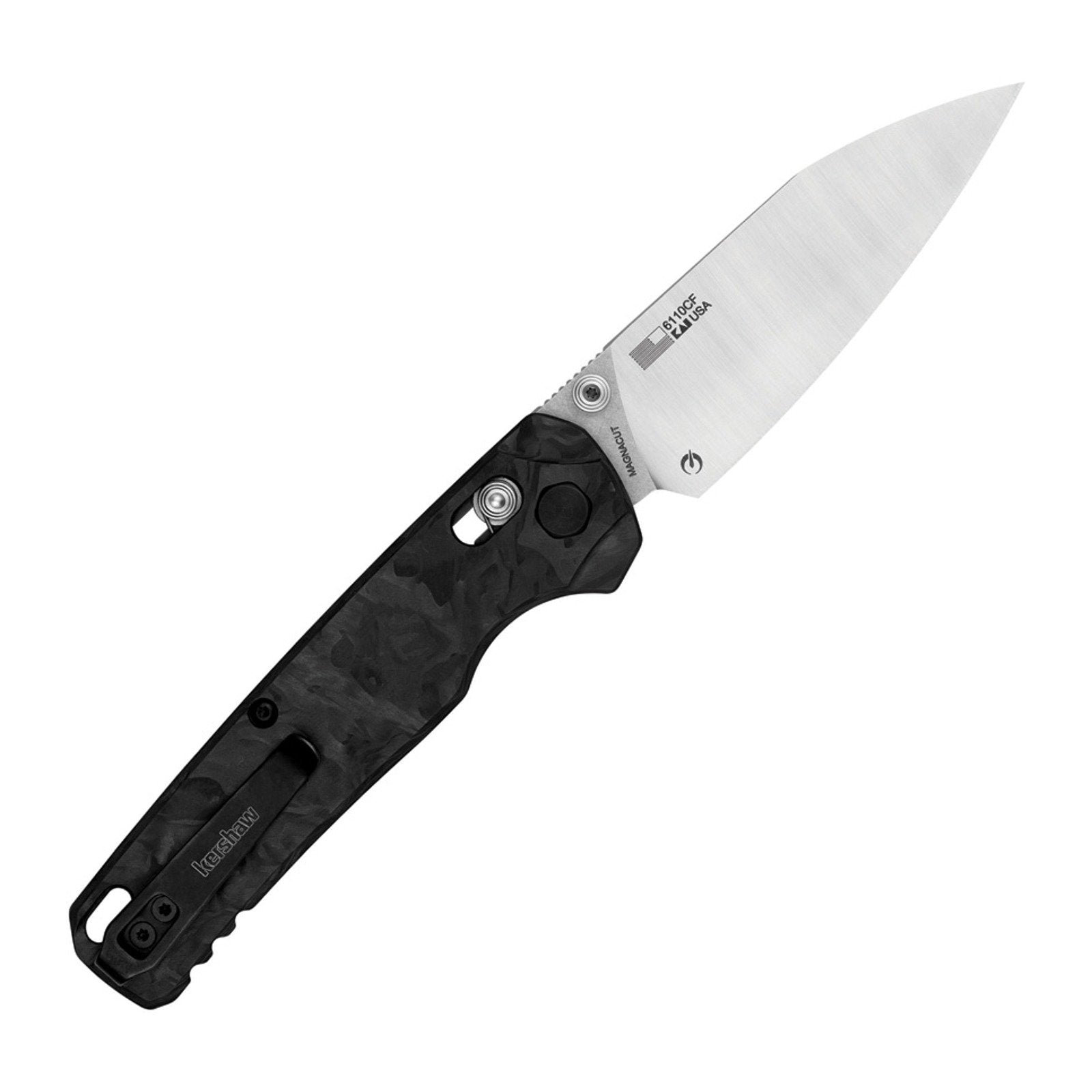 Kershaw Bel Air XL 6110CF DuraLock Carbon Fiber Folding Knife - CPM MagnaCut, Reverse Tanto, Carbon fiber product view 3
