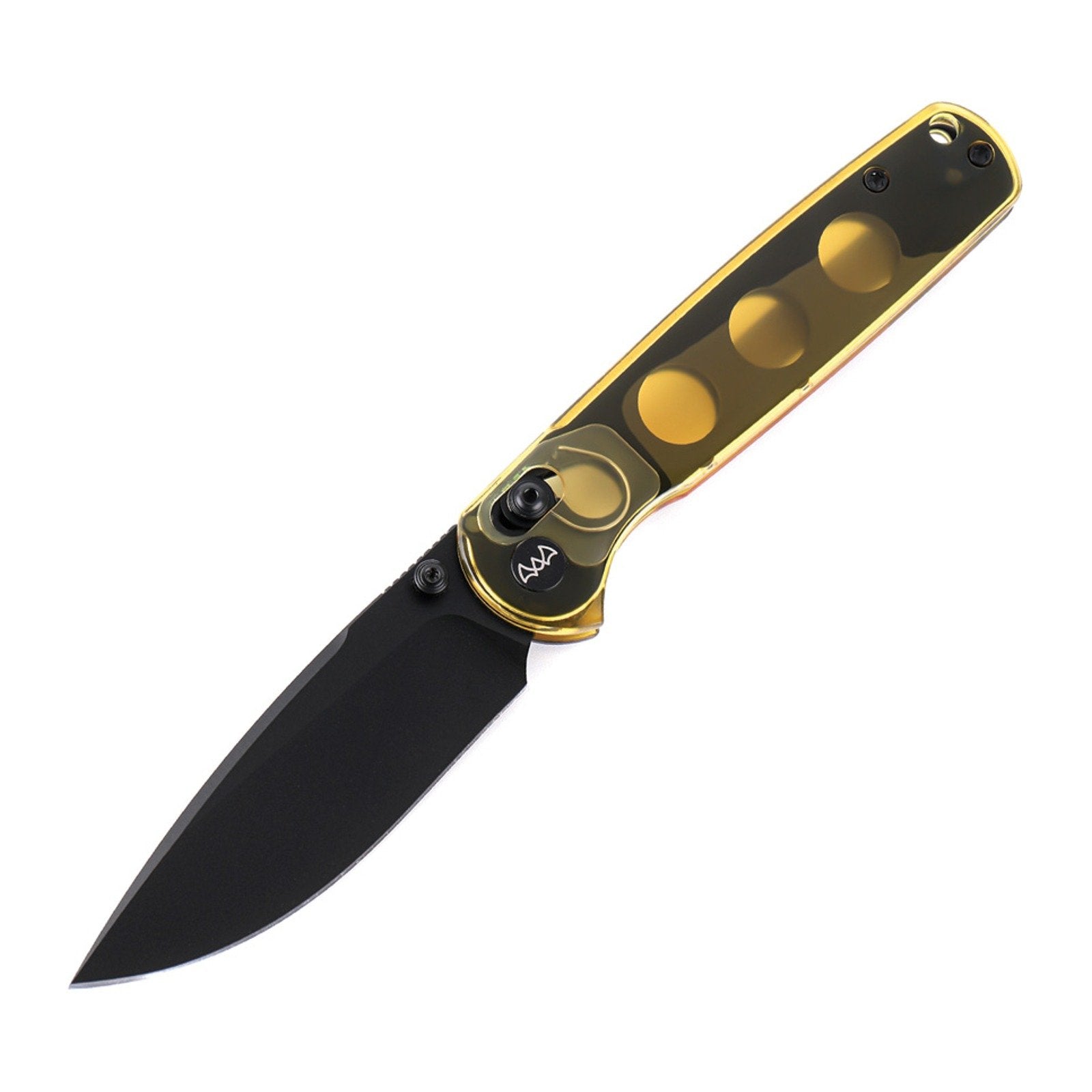 WIXCO DRAX WX10-C Yellow Ultem 14C28N Crossbar Lock Knife - product photo