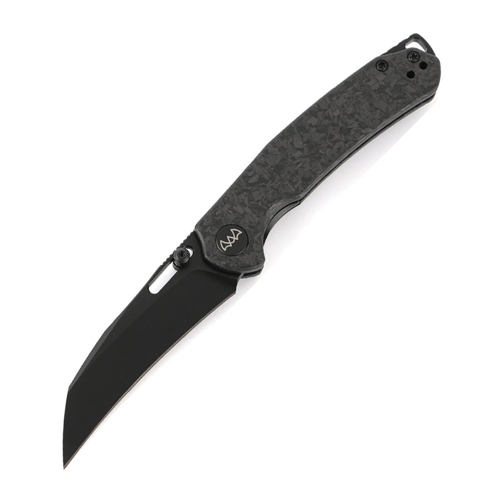WIXCO Wortex WX16-B Black Carbon Fiber 14C28N Folding Knife - product photo