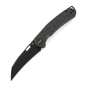 WIXCO Wortex WX16-B Black Carbon Fiber 14C28N Folding Knife - product photo