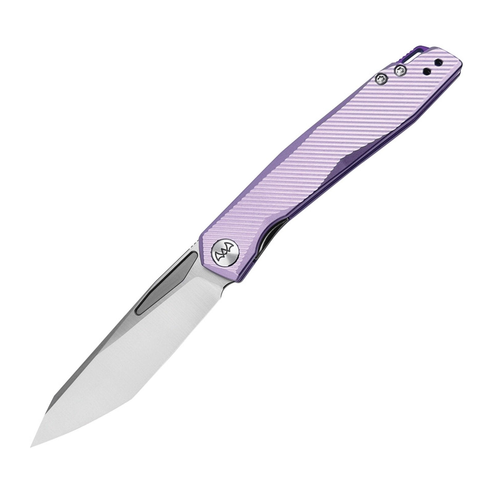 WIXCO Fenix WX21-A Purple Aluminum N690 Front Flipper Folding Knife - product photo